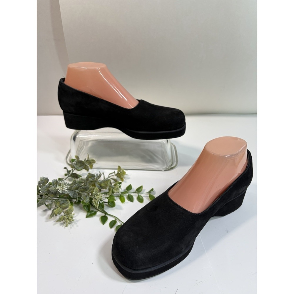 L.L. Bean Womens Black Suede Comfort Loafer/Ballet Slip On Shoes Size 8.5 B New